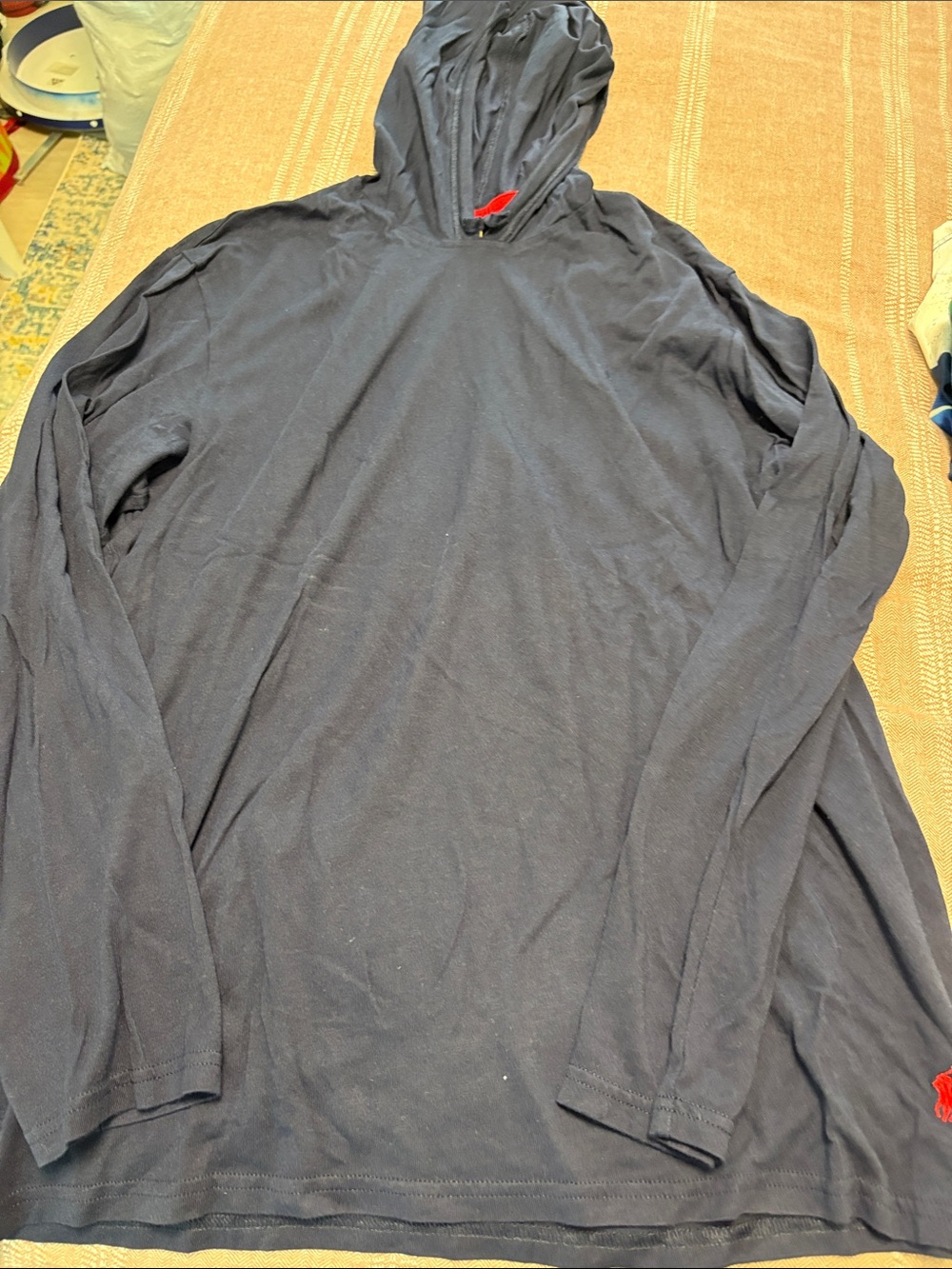 Polo by Ralph Lauren Navy Long-Sleeve Hooded Tee